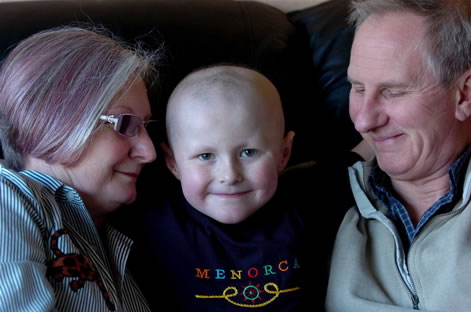 Connah Broom, with his grandparents Debbie and Jim Connah Broom, with his grandparents Debbie and Jim